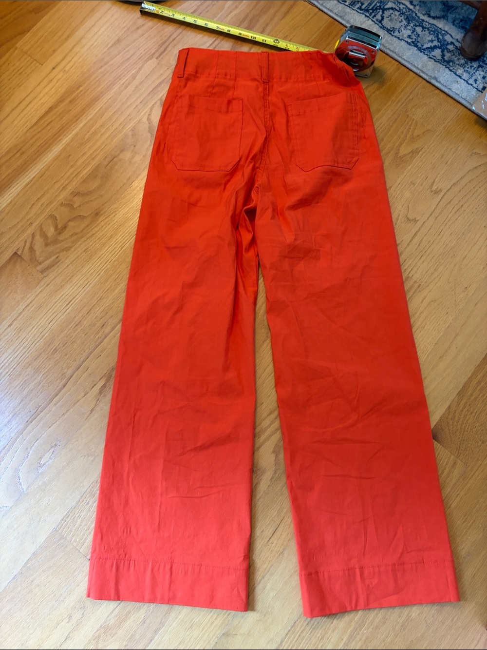 Maeve by Anthropologie The Colette wide leg pant size 29 Orange - Picture 5 of 11
